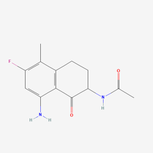 182182-31-6 | N-(8-Amino-6-fluoro-5-methyl-1-oxo-1,2,3,4-tetrahydronaphthalen-2-yl)acetamide