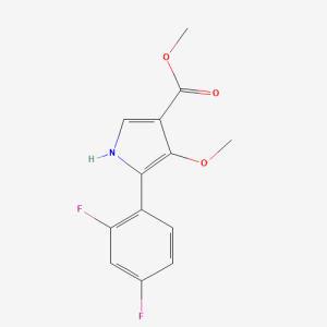 1902955-29-6 | methyl 5-(2,4-difluorophenyl)-4-methoxy-1H-pyrrole-3-carboxylate