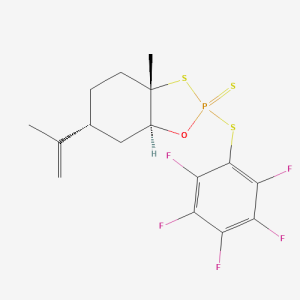 2245335-70-8 | 1,3,2-Benzoxathiaphosphole, hexahydro-3a-methyl-6-(1-methylethenyl)-2-[(2,3,4,5,6-pentafluorophenyl)thio]-, 2-sulfide, (2S,3aS,6R,7aS)-