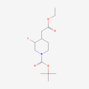 317360-04-6 | tert-butyl 4-(2-ethoxy-2-oxoethyl)-3-fluoropiperidine-1-carboxyl