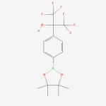 449804-09-5 | 1,1,1,3,3,3-hexafluoro-2-(4-(4,4,5,5-tetraMethyl-1,3,2-dioxaborolan-2-yl)phenyl)propan-2-ol