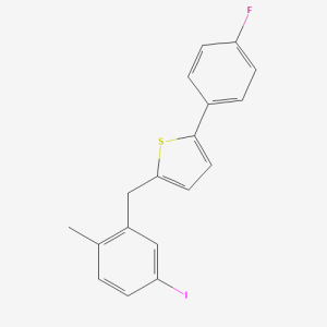 898566-17-1 | 2-(4-Fluorophenyl)-5-[(5-iodo-2-methylphenyl)methyl]thiophene