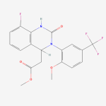 917389-21-0 | 4-Quinazolineacetic acid, 8-fluoro-1,2,3,4-tetrahydro-3-[2-Methoxy-5-(trifluoroMethyl)phenyl]-2-oxo-, Methyl ester